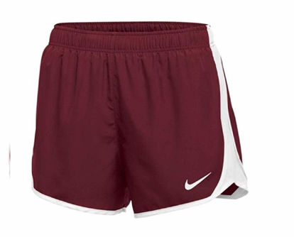 Picture of Nike Womens Dry Tempo Short Cardinal/White/White/(White