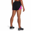 Picture of Under Armour Women's Fly By 2.0 Running Shorts , Black (011)/Meteor Pink , Medium