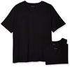 Picture of Hugo Boss mens 3-pack V-neck Regular Fit Short Sleeve T-shirts Undershirt, Black, Medium US