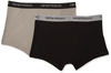 Picture of Emporio Armani Men's 2 Pack Cotton Trunk, Black/Grey, Small