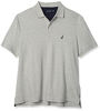 Picture of Nautica Men's Classic Fit Short Sleeve Solid Soft Cotton Polo Shirt, Grey Heather, 2X