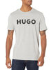 Picture of Hugo Boss mens Print Logo Short Sleeve T-shirt T Shirt, Grey Melange, Small US