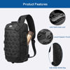 Picture of OZUKO Sling Backpack USB Anti-Theft Men'S Chest Bag Casual Shoulder Bag (Black 3)