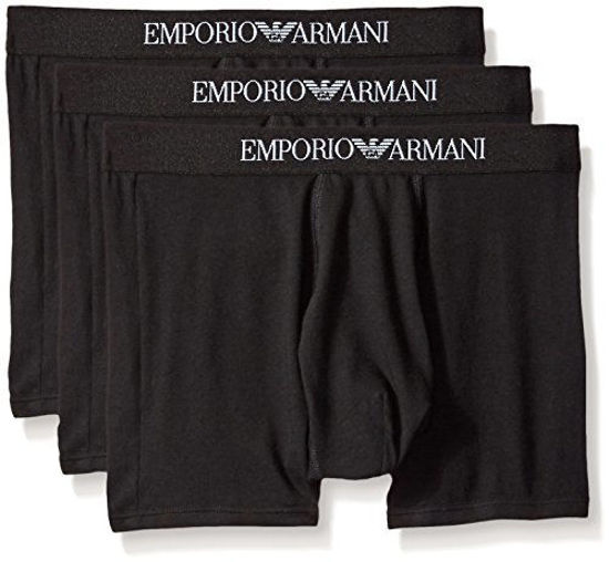 Picture of Emporio Armani Men's Cotton Boxer Briefs, Black, X-Large