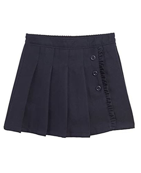 Picture of Nautica Girls' Big School Uniform Pleated Scooter, Navy Ruffle, 16