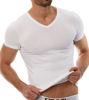 Picture of Emporio Armani Men's Cotton Stretch V-Neck Tee, White, Medium
