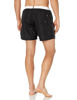 Picture of Hugo Boss mens Medium Length Solid Swim Trunks, Slate Black, Small US