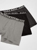 Picture of BOSS Men's 3-Pack Cotton Boxer Brief, Gray/Charcoal/Black, Extra Large