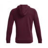 Picture of Under Armour Men's Rival Fleece Hoodie , Dark Maroon (601)/Onyx White , Medium