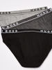 Picture of BOSS Men's 3-Pack Classic Regular Fit Stretch Briefs, Gray/Charcoal/Black, Small