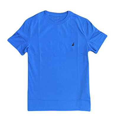 Picture of Nautica Men Short Sleeve Classic Crewneck Tee T-Shirt (XS, Royal)