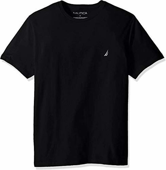 Picture of Nautica Men Short Sleeve Classic Crewneck Tee T-Shirt (XS, Black)