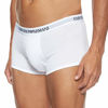 Picture of Emporio Armani Men's 3-Pack Cotton Trunks, White, Large