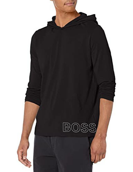 Picture of BOSS mens Identity Long Sleeve Lounge T-shirt Pajama Top, Black, Small US