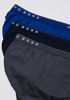 Picture of Hugo Boss Men's Cotton 3 Pack Mini Brief, True Blue/Sky Captain/Forged Iron, Large