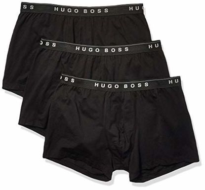 Picture of BOSS HUGO BOSS Men's 3-Pack Cotton Trunk, New Black, Small