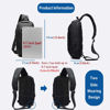 Picture of OZUKO Sling Backpack USB Anti-Theft Men'S Chest Bag Casual Shoulder Bag