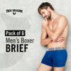 Picture of True Religion Mens Boxer Briefs - Trunks Underwear for Men Pack, 6-Pack Blue/Black