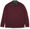 Picture of Nautica mens Nautica Men's Quarter-zip Sweater, Royal Burgundy, 3X-Large US