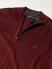 Picture of Nautica mens Nautica Men's Quarter-zip Sweater, Royal Burgundy, 3X-Large US