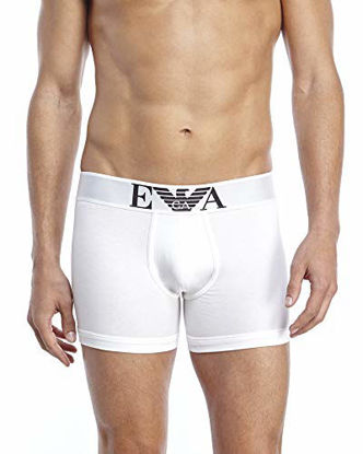 Picture of Emporio Armani Men's Cotton Stretch Trunk, White, Large