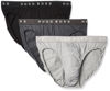 Picture of Hugo Boss Men's Cotton 3 Pack Mini Brief, Charcoal/black/Dark Grey, Small