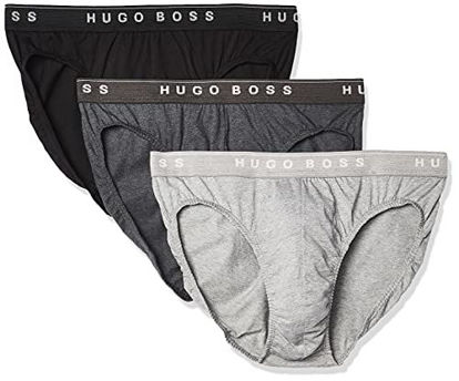 Picture of BOSS Men's Brief 3p Us Co, Charcoal/Black/Dark Grey, Large