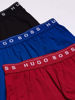 Picture of Hugo Boss Men's 3-Pack Cotton Trunk, New Red/Blue/Black, Large