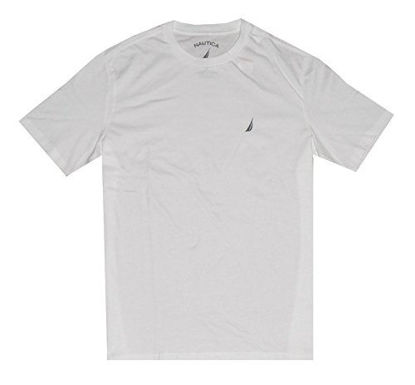 Picture of Nautica Men Short Sleeve Classic Crewneck Tee T-Shirt (L, White)