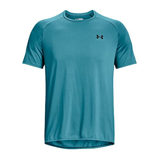 Picture of Under Armour mens Tech 2.0 Short-Sleeve T-Shirt , (433) Glacier Blue / / Black , Small