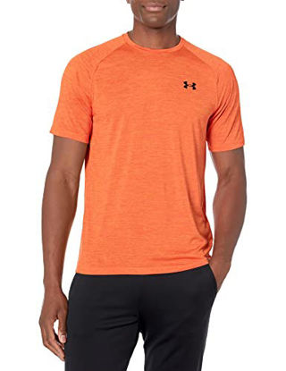 Picture of Under Armour mens Tech 2.0 Short-Sleeve T-Shirt , (866) Orange Blast / / Black , Small