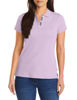 Picture of Nautica Women's 3-Button Short Sleeve Breathable 100% Cotton Polo Shirt, Lavendula, XX-Large