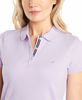 Picture of Nautica Women's 3-Button Short Sleeve Breathable 100% Cotton Polo Shirt, Lavendula, XX-Large