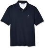 Picture of Nautica Men's Classic Fit Short Sleeve Solid Soft Cotton Polo Shirt, Navy, X-Small