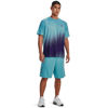 Picture of Under Armour mens Tech Graphic Shorts , (433) Glacier Blue / / Black , Small