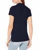 Picture of Nautica Women's 5-Button Short Sleeve Breathable 100% Cotton Polo Shirt, Navy, XX-Large