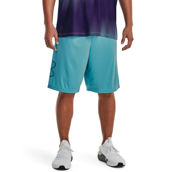 Picture of Under Armour mens Tech Graphic Shorts , (433) Glacier Blue / / Black , Medium