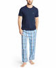 Picture of Nautica Men's Soft Woven 100% Cotton Elastic Waistband Sleep Pajama Pant, Sky Blue, Small