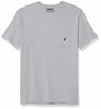 Picture of Nautica Men's Solid Crew Neck Short Sleeve Pocket T-Shirt, Grey Heather, XX-Large