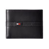 Picture of Tommy Hilfiger Men's Leather Wallet - Thin Sleek Casual Bifold with 6 Credit Card Pockets and Removable ID Window, Black