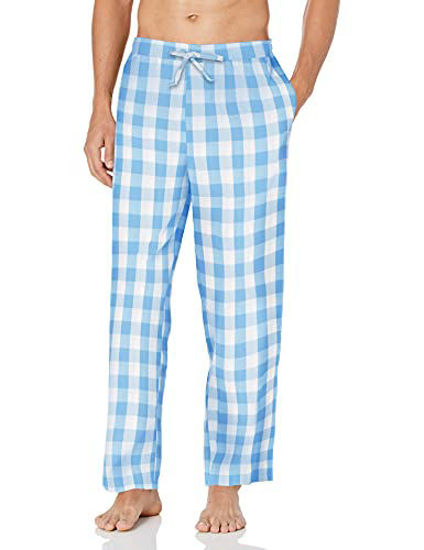 Picture of Nautica Men's Soft Woven 100% Cotton Elastic Waistband Sleep Pajama Pant, Riviera Blue, X-Large