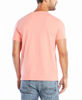 Picture of Nautica Men's Solid Crew Neck Short Sleeve Pocket T-Shirt, Pale Coral, Large