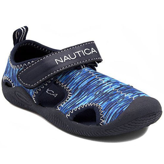 Picture of Nautica Kids Kettle Gulf Protective Water Shoe,Closed-Toe Sport Sandal For Boys and Girls-Blue Multi 2-5