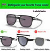 Picture of Prizo Polarized Lenses Replacement for Oakley Latch Beta Sunglasses OO9436 (Dark Black)