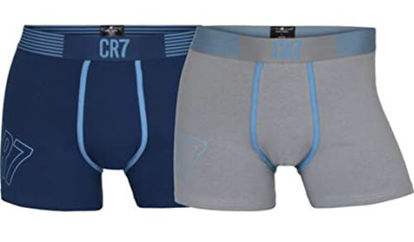 Picture of CR7 Men's 2-Pack Fashion Trunks, Organic Cotton Blend (X-Large)