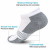 Picture of BERING Men's Performance Athletic Ankle Running Socks, White, Size 9-12, 6 Pairs