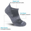 Picture of BERING Men's Performance Athletic Ankle Running Socks, Grey, Size 9-12, 6 Pairs