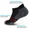 Picture of BERING Men's Performance Athletic Ankle Running Socks, Black, Size 9-12, 6 Pairs