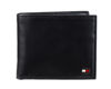 Picture of Tommy Hilfiger Men's Leather Wallet - Slim Bifold with 6 Credit Card Pockets and Removable ID Window, Oxford Black, One Size