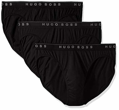 Picture of Hugo Boss Men's Cotton 3 Pack Mini Brief, black, Small